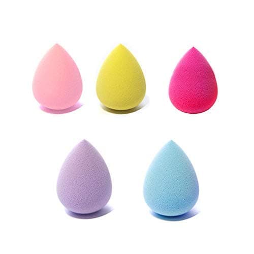 ONESWI 5 Pcs Makeup Sponge Set Blender Beauty Foundation Blending Sponge, Flawless for Liquid, Cream, and Powder, Multi-colored Makeup Sponges