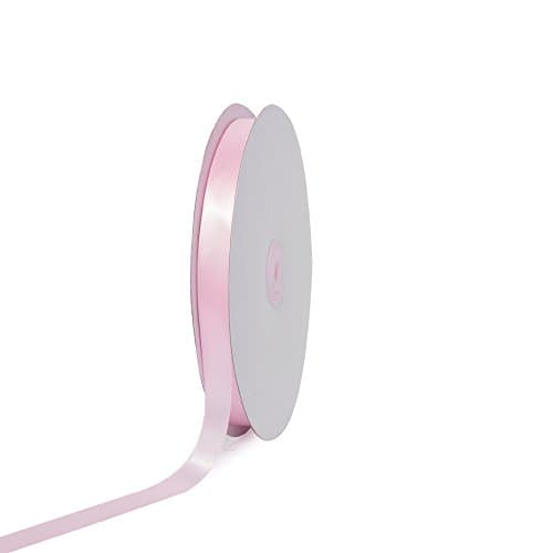 Creative Ideas PSF0508-117 Solid Satin Ribbon, Light Pink, 5/8" x 100 yd