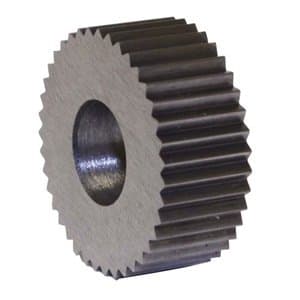 High Speed Steel Knurl - Diameter : 1/2" Tooth Pattern: STRAIGHT Finish/Coating: Lapped Tooth Finish HOLE SIZE: 3/16" KN