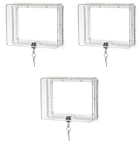 Honeywell CG511A1000 Clear Locking Thermostat Cover Guard - Quantity 3