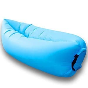 Toughest Gen 2 Inflatable Air Lounger. Ripstop Nylon, + FREE drawstring backpack w/ outside pouches!- By Rallix Industries