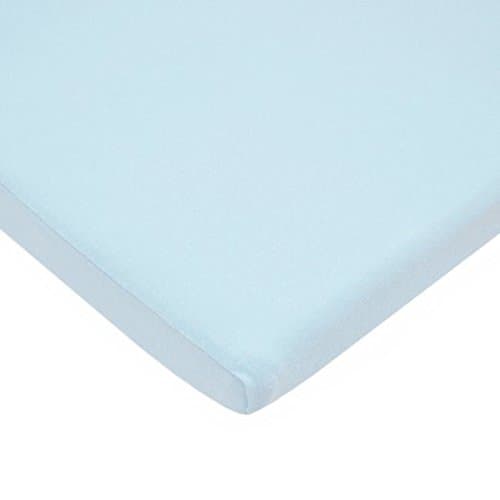 Pindaboo 100% Cotton Value Jersey Knit Fitted Portable/Mini Sheet (Blue)