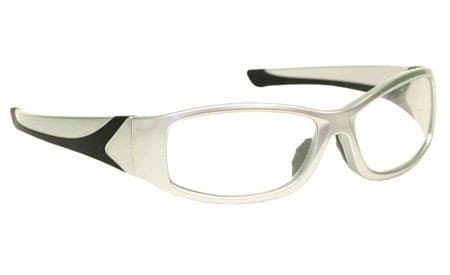 Laser Safety Eyewear - Co2/Excimer Filter In Silver Plastic Wrap-Around Frame Style.