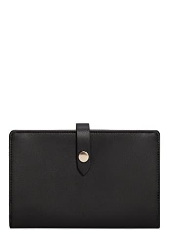 Violeta By Mango Women's Plus Size Folded Wallet, Black, One Size