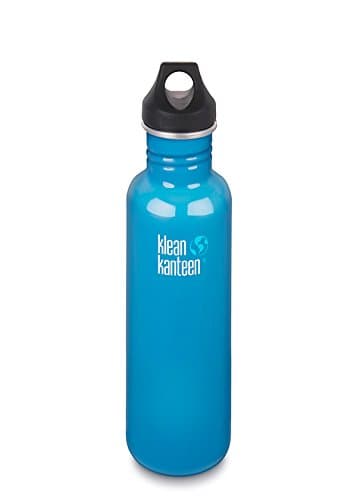 KLEAN KANTEEN Classic 27 oz. Travel Water Bottle w/Loop Cap - CHANNEL ISLAND