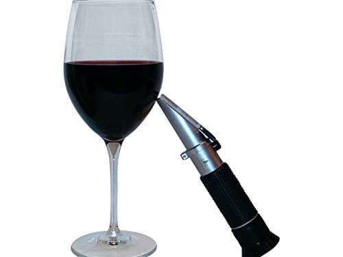 Refractometer For Brix 0 - 32% - Beer &amp; Wine Home Brewing by Singerbrand With Automatic Temperature Compensation, Replaces Hydrometer for Superior Accuracy Within 0.2%, Create Your Favorite Alcohol