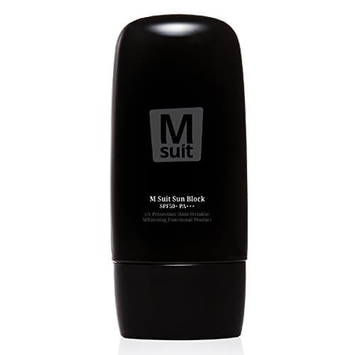 LOVLUV M Suit Multifunctional Sunscreen for Men. Stay Fresh with Lightweight Sunblock, Resistant to Sweat and Water. Control Oil and Moisture Balance with Flower Extract. [SPF 50, 1.69 Fl. Oz]