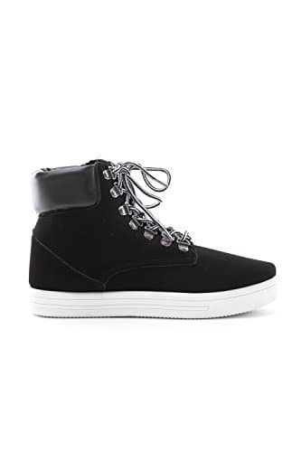 Bamboo Women's High Top Round Toe Lace Up Sneaker