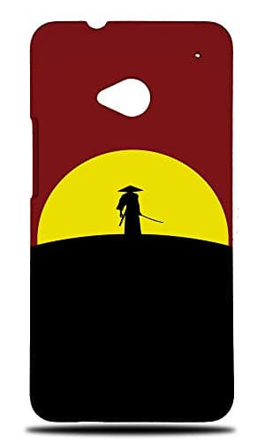 Samurai In Sunset Hard Phone Case Cover for HTC One (M7)