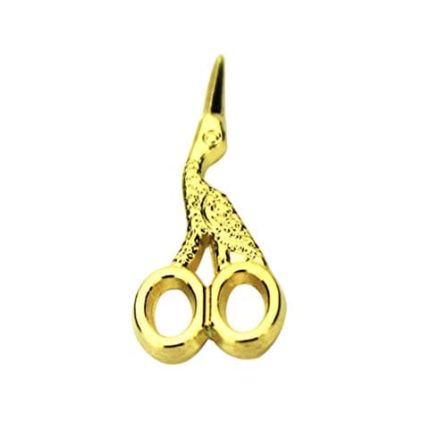 mnoMINI 2Pcs Dollhouse Accessories Mini Bird Scissors Model DIY Sewing Accessories Miniature Play Food Toy Brain Game Child Role Playing Children's Gifts Golden