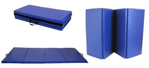 New Blue 4'x8'x2" Folding Panel Gymnastics Yoga Dance Exercise Gym Fitness Aerobics Martial Arts Workout Training Tumbling Floor Mat Pad