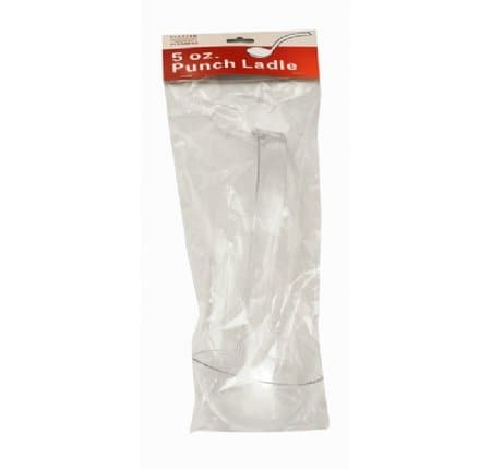 Fineline Settings 3316-CL-X, 5 Oz. Platter Pleasers Clear Plastic Serving Punch Ladle, Disposable Catering Punch Bowl Ladle
