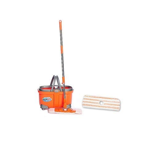 Hardwood Floor Mop Microfiber Bucket Wringer Cleaning Combo Set
