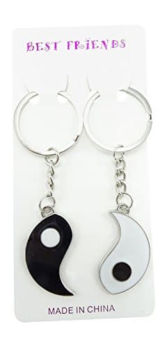 Yin Yang Best Friend Keychain Set