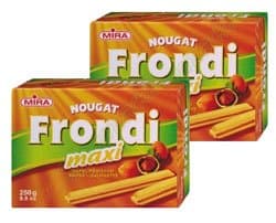 2 x Frondi Kras Nougat Maxi Waffle Filled With Hazelnuts (2 x 250g) 17.6 oz