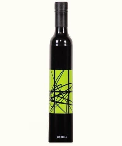 Vinrella Artistic Black Wine Bottle Umbrella