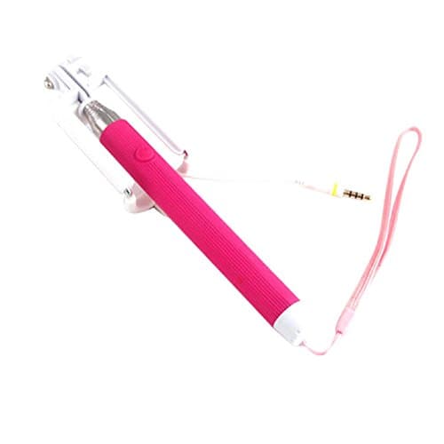 Ularmo 2015 New Popular Handheld Extendable Self-portrait Tripod Monopod Stick For Cell Phone (hot pink)