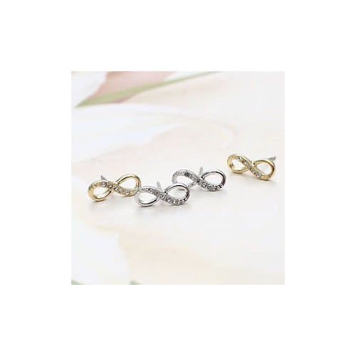 Korea Star Accessories Infinite St. Mobius Earring Silver (MADC251_SilverE)