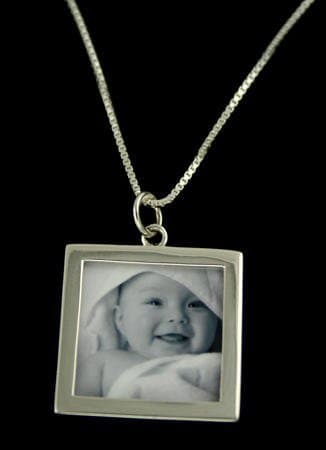 Easy Change Photo Necklace Kit - Sterling Silver