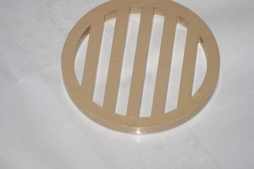 Plastic Drain Cover 3" Inch Diameter & 1/4" Inch Thick Tan