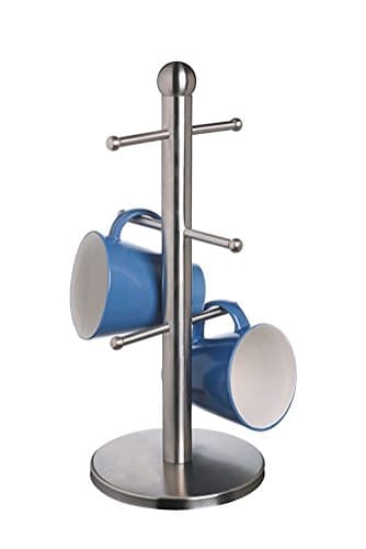 Deluxe Stainless Steel Mug Tree With Six Hooks