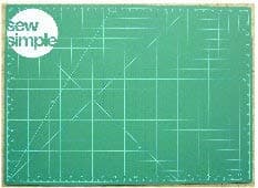 Sew Simple Self Healing Cutting Mat 23" x 35"