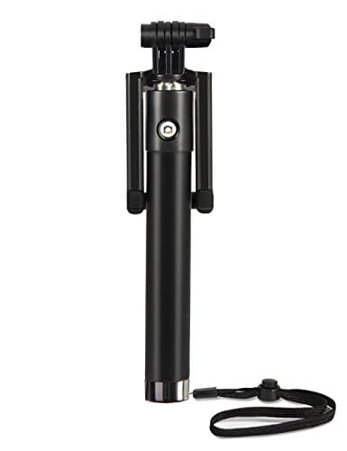 Selfie Stick, Bluetooth Selfie Stick iPhone 7 Plus with Japanese Seiko PCB Protection and Built-in Bluetooth Remote Camera Shutter for iPhone 6s 6Plus 5S Galaxy S5 S6 S7 S8 Google LG Huawei BLACK