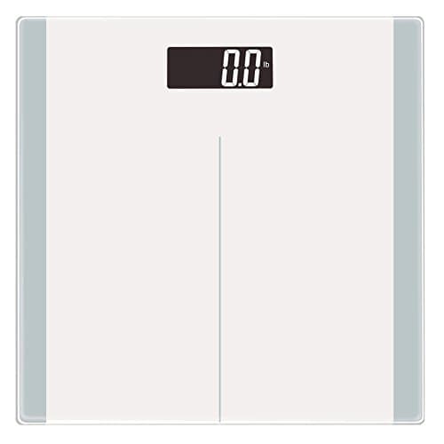 FRK Digital Body Weight Bathroom Scale, High accuracy with Tempered Glass Platform, Smart Step-on Technology, Batteries Included
