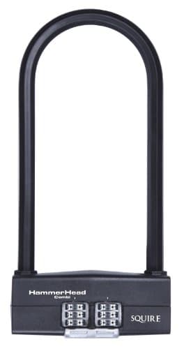 Squire Hammerhead Combination Cycling Shackle Lock 23cm