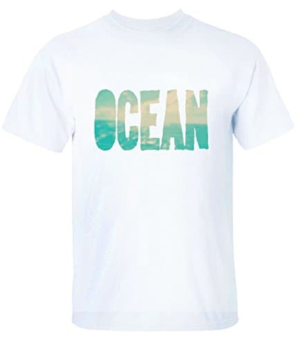 Ocean For Mens T-Shirt L White