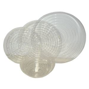 Clear Plastic Plant Saucers - 21 Inch, 5 Pack