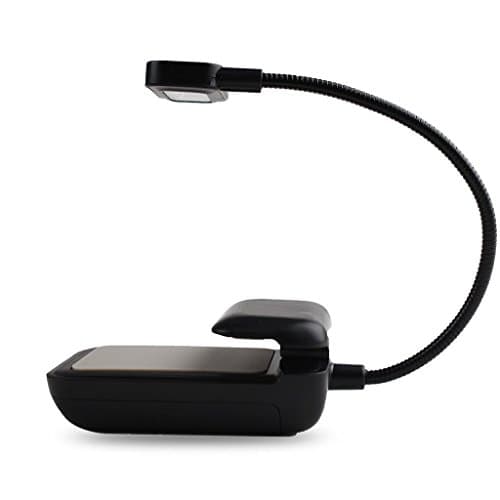 Compact Dual LED Book clip on light or Reading Light for Amazon Kindle 1 / 2 / 3 / 4 / 5, Kindle 7th Gen / 8th Gen, Kindle Touch, Kindle DX/DXG, 6" E Ink Display, Nook, eBook Reader, Tablet, Book