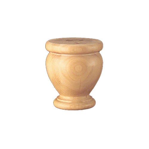 English Estate Lille Plain Bun Foot, Hard Maple