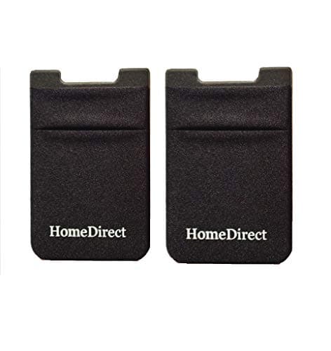 HomeDirect Lycar Smart 2 Pocket Functioning as Card Holder for Back of iPhone, Android, All Smartphone and for Metal Card Holder Pack of 2 (Black)