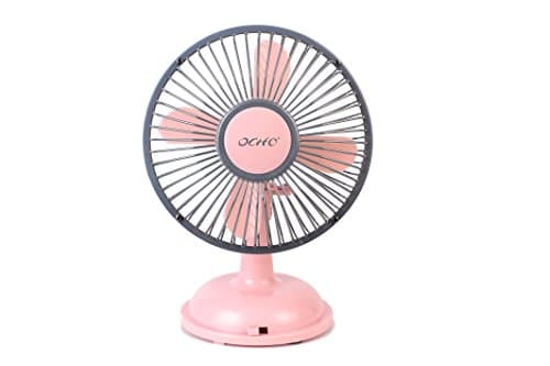 The Flying Wheels OCHO Retro Style (Metal Design, Automatic direction change) USB personal fan (Pink)