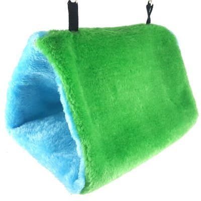 Qin ChenChen Green Plush Bird Parrot Shed Hammock Warm Hut Nest