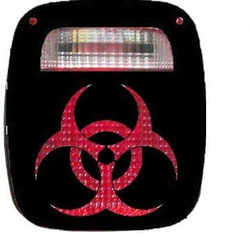 Jeep Wrangler TJ Model BIOHAZRD Tail Light Guards