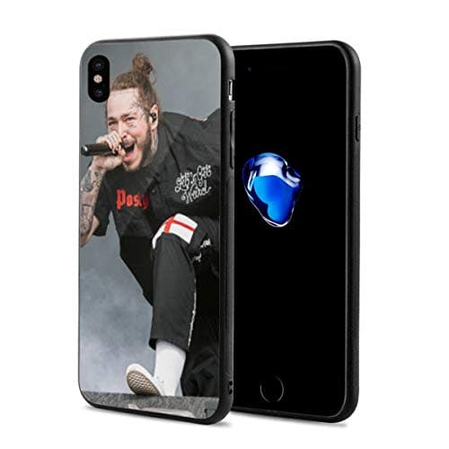 Post Malone Customized Screen Protector Rugged Cover Dust-Proof Shockproof Drop-Proof Scratch-Resistant Shell for Apple iPhone X Case 5.8 Inch