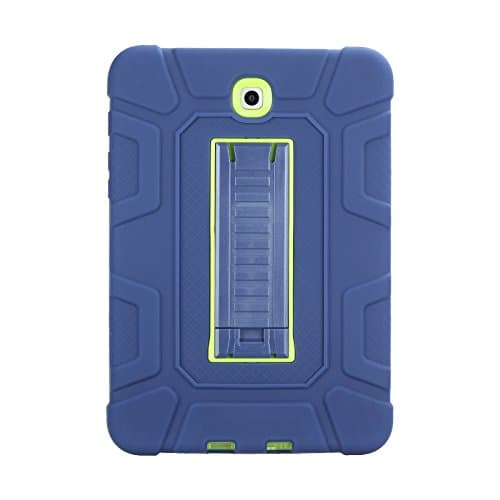 Galaxy Tab S2 8.0 Case , Heavy Duty Hard Armor Cover PU Silicone Case with Kickstand Full Body Protection Ultra Slim Shell for Samsung Galaxy Tab S2 (8.0 Inch, SM-T710 T715 T713) Tablet (green)