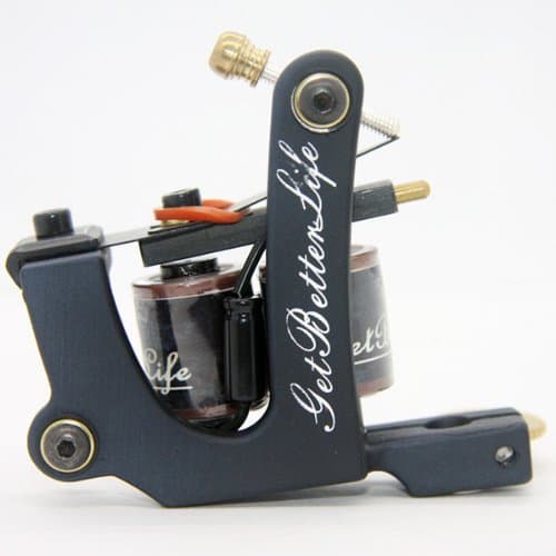 Pro Beginner Iron Tattoo Machine Gun 10 Wrap Coils for shader