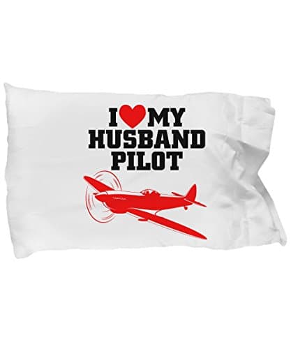 Perfect Valentines Gift for Husband - Pilot Husband Pillowcase