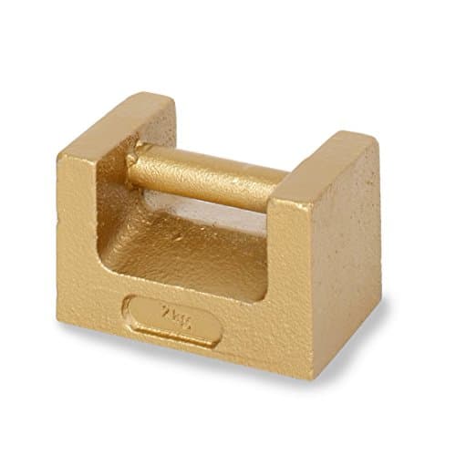 Troemner 9278 2kg Class F Cast Iron Grip Handle Weight with Statement of Accuracy