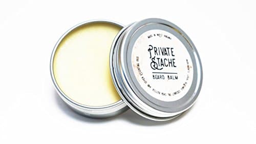 Beard Balm by Private Stache, Tea Tree, Cedarwood and Pine Blend, 1 Ounce Tin