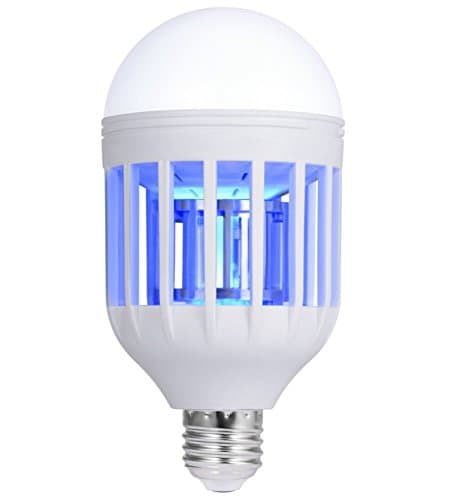 Fits in 110v Light Bulb Socket, For Indoor Porch Deck Patio Backyard Garden,Mosquito Killer Lamp, Mosquito Zapper, Fly Killer, Mosquito Trap, Electronic Insect Killer, Bug Zapper Light Bulb