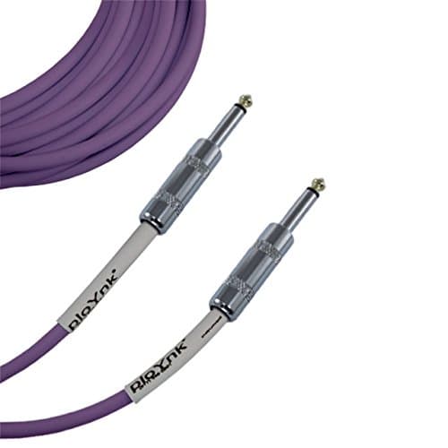 Ploynk 1/4 to 1/4 mono TS Instrument Straight Patch Cable 7 FT foot long Purple