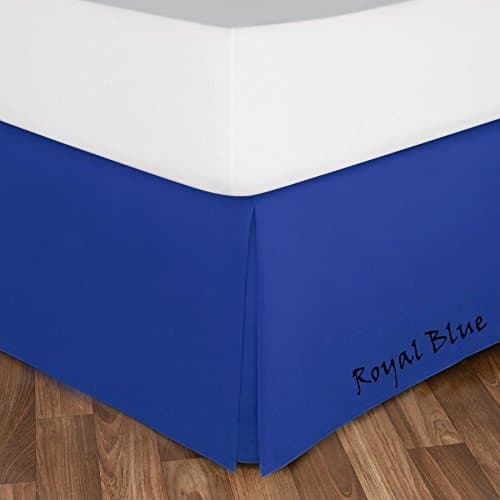 American Sheets 1-PC Tailor Made Well Fitting Bed Skirt Royal Blue -Pattern Solid Drop Length 16" Inches ) in King Sizes &amp; 450 Thread -Choose Colors 100% Egyptian Cotton By American Sheets