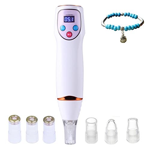 Diamond Microdermabrasion Device Exfoliates and Resurfaces the Skin and Utilizes Pore Vacuum Extraction to Promote Skin Health and Facial Renewal