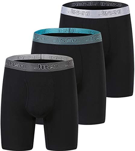 Men's Underwear Comfort Soft Bamboo Long Boxer Briefs