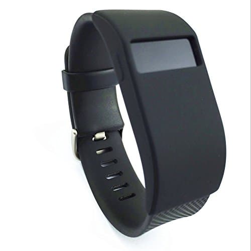 Band Cover for Fitbit Charge/Fitbit Charge HR Slim Designer Sleeve Protector accessories (Black)