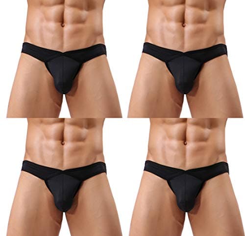 COODYAKE Mens Bikini Underwear Microfiber Soft Mesh Briefs Breathable
